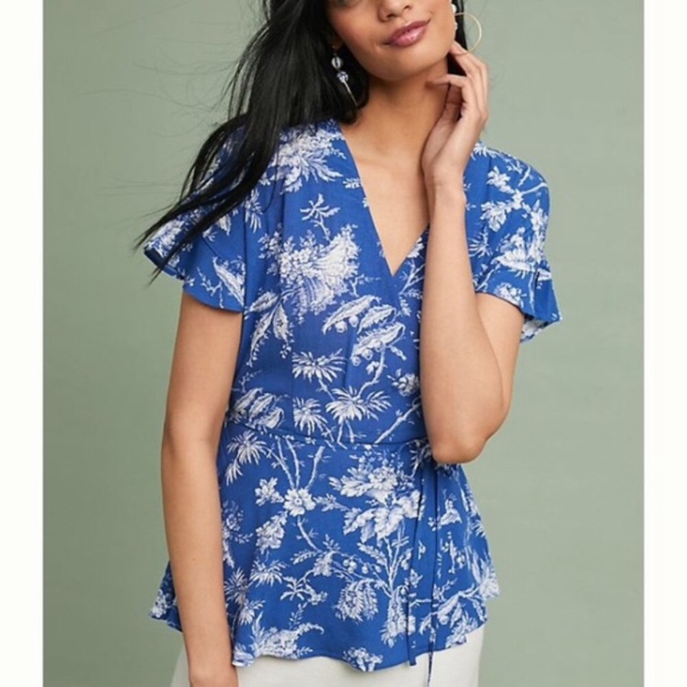 Maeve Clarita Wrap Top from Anthropologie